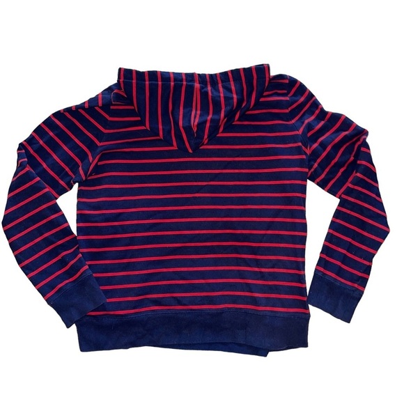 IZOD Navy and Ref Striped Hoodie | Size Large - Picture 2 of 3
